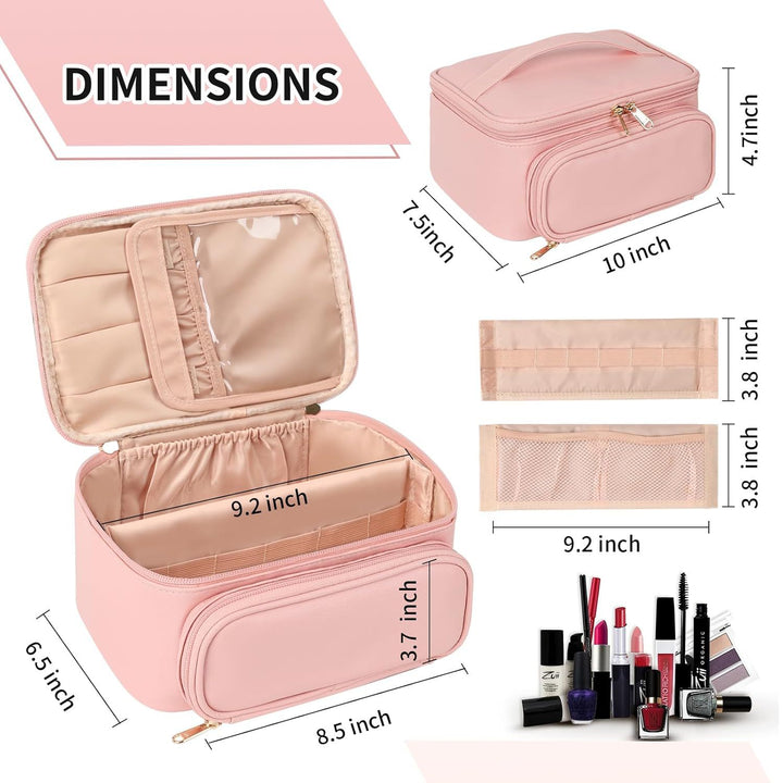 Cosmetic Organizer with Compartments and Mirror Stornfield