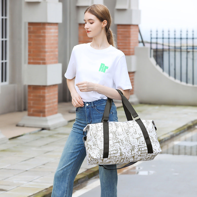 Graphic Patterned Sports Duffel Bag Stornfield