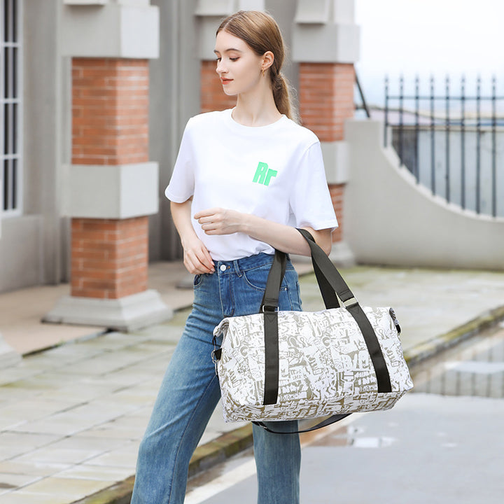 Graphic Patterned Sports Duffel Bag Stornfield