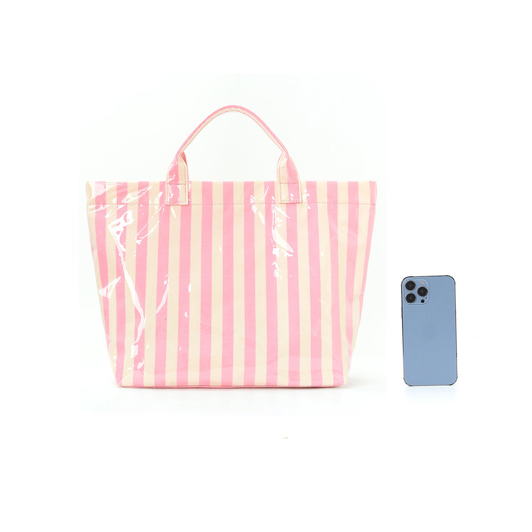 Beach bag with colorful check pattern and water-repellent coating Stornfield