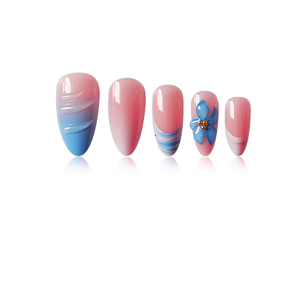 Artistic Butterfly-Inspired Press-On Nail Set Stornfield