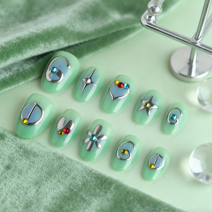 Artistic Embellished Nail Art Stornfield