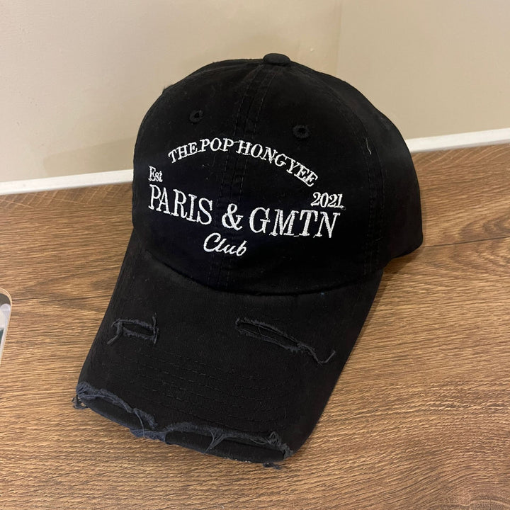 Men's Distressed Cotton Twill Baseball Cap Stornfield