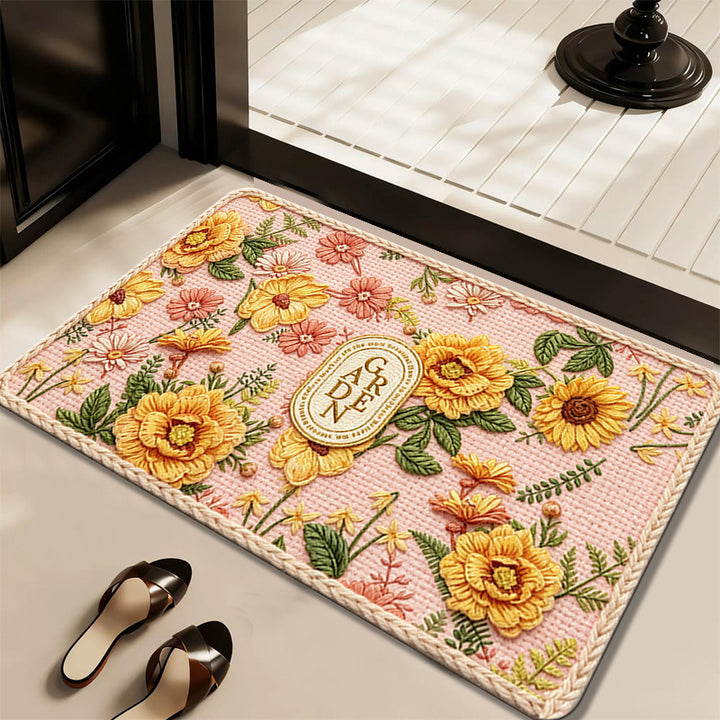 Floral Patterned Doormat