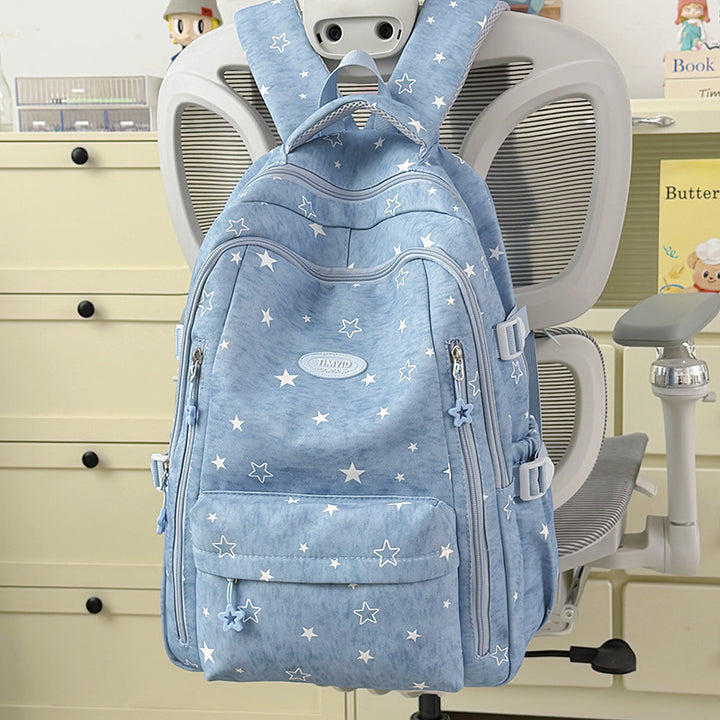 Fun-Themed Star Print Backpack Stornfield