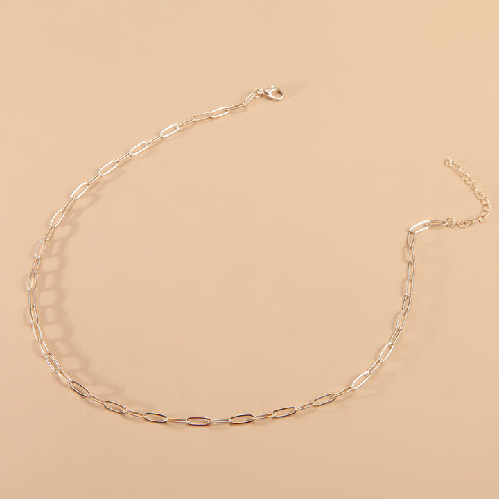 Sleek Long Link Chain Necklace Stornfield