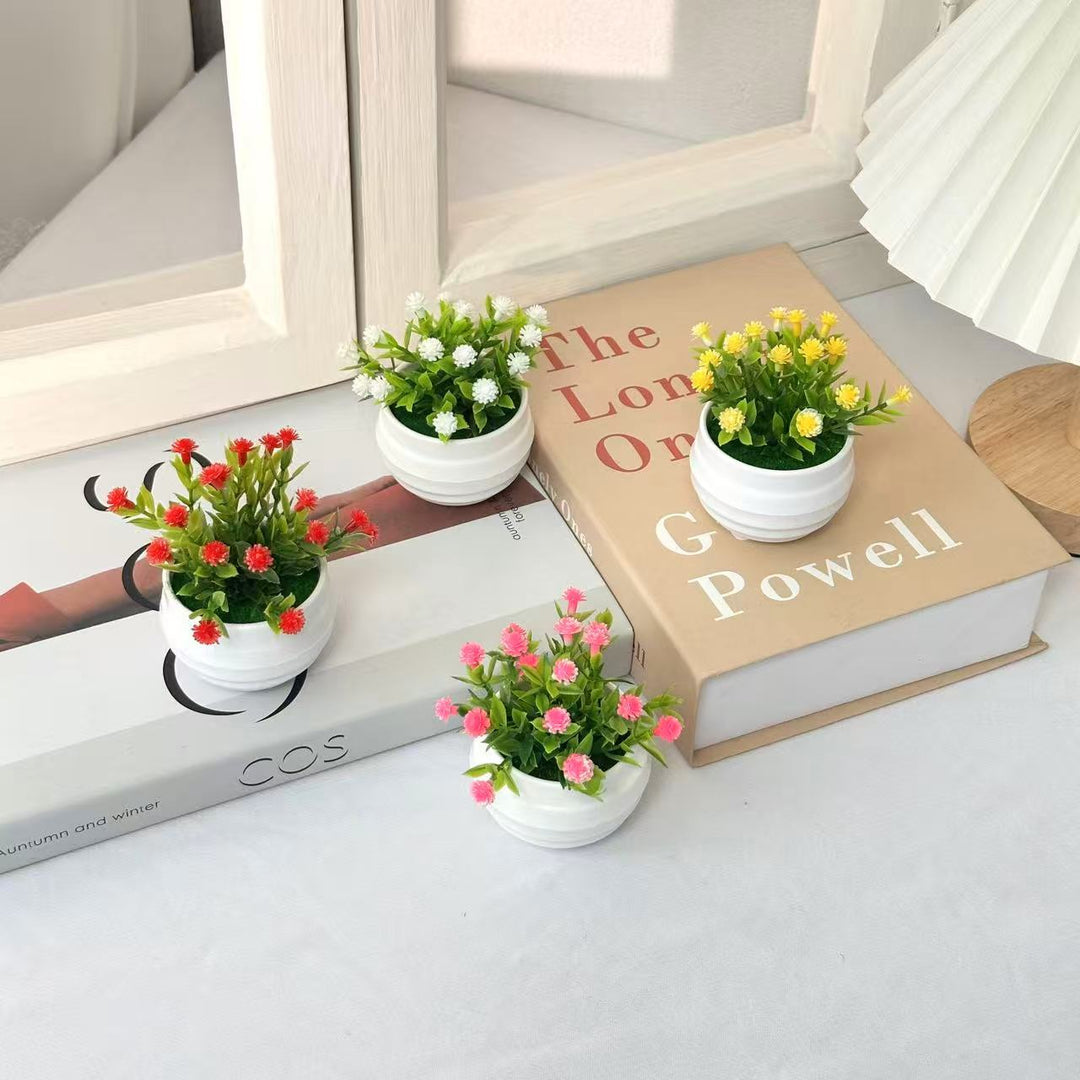 Decorative Faux Succulent Planter for Home Decor Display