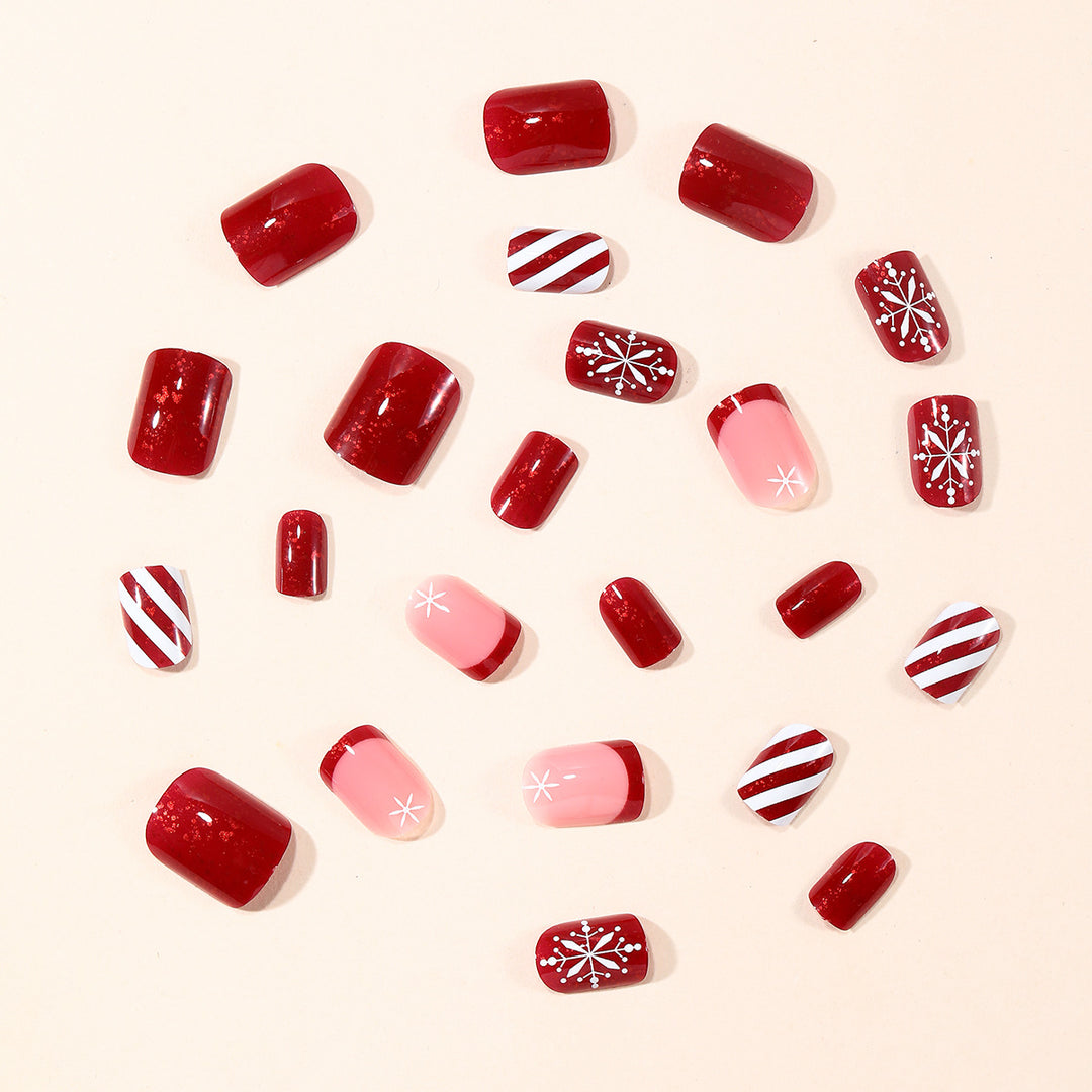 Festive Seasonal Acrylic Nail Art Extensions Stornfield