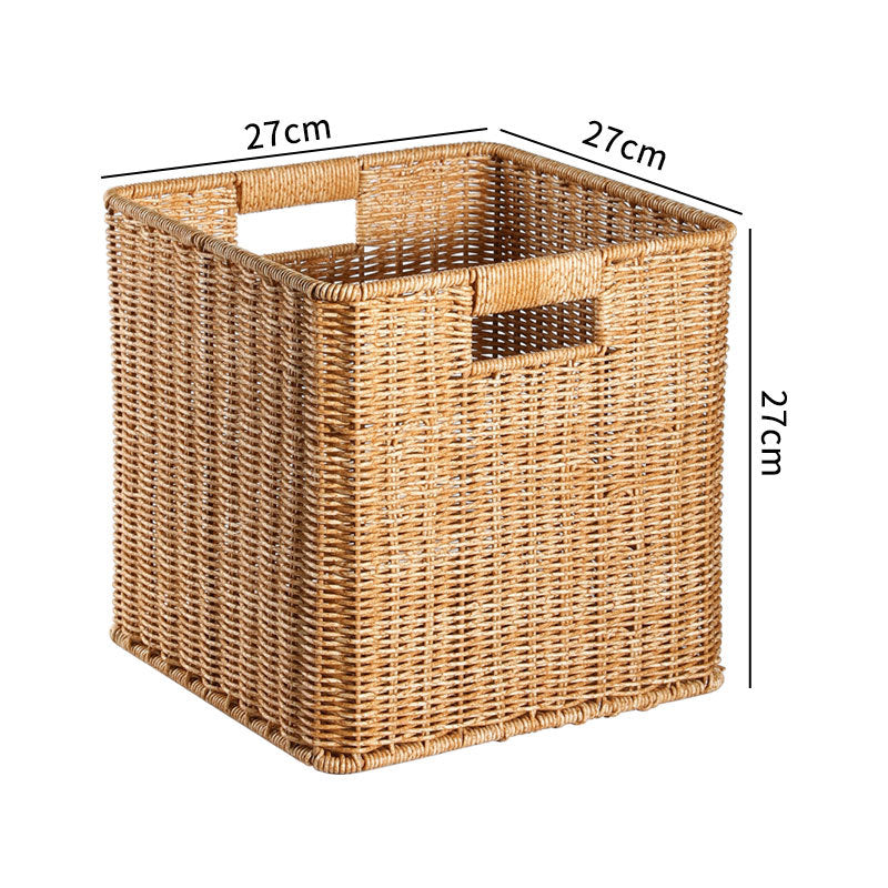 Handwoven Rustic Storage Cube Stornfield