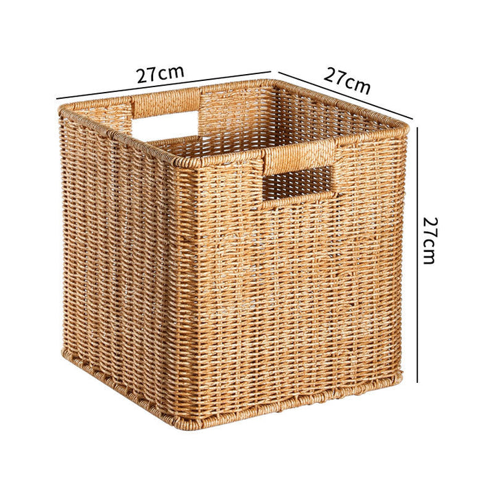 Handwoven Rustic Storage Cube Stornfield