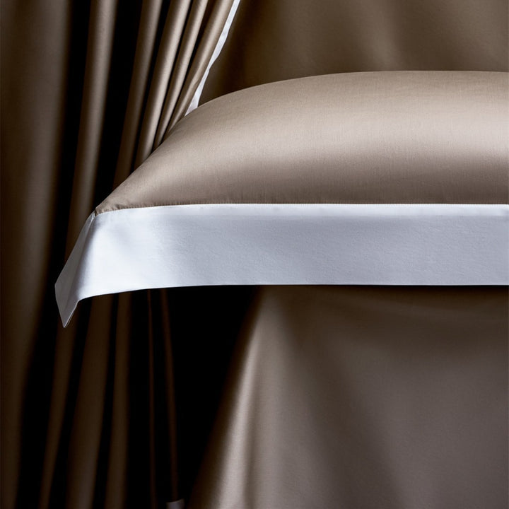Luxury Satin Duvet Cover Set with Contrast Hem and Silk-like Finish