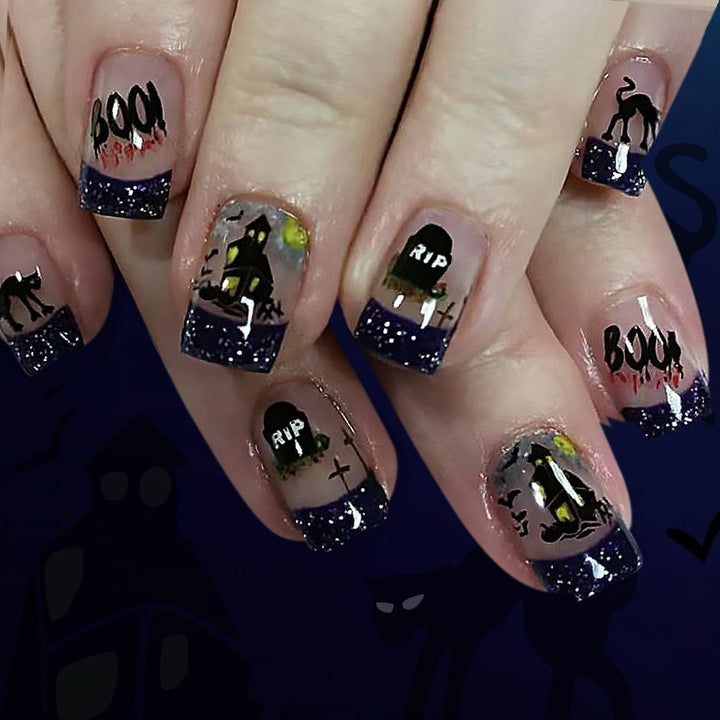 Artistic Halloween Themed Nail Art Stornfield