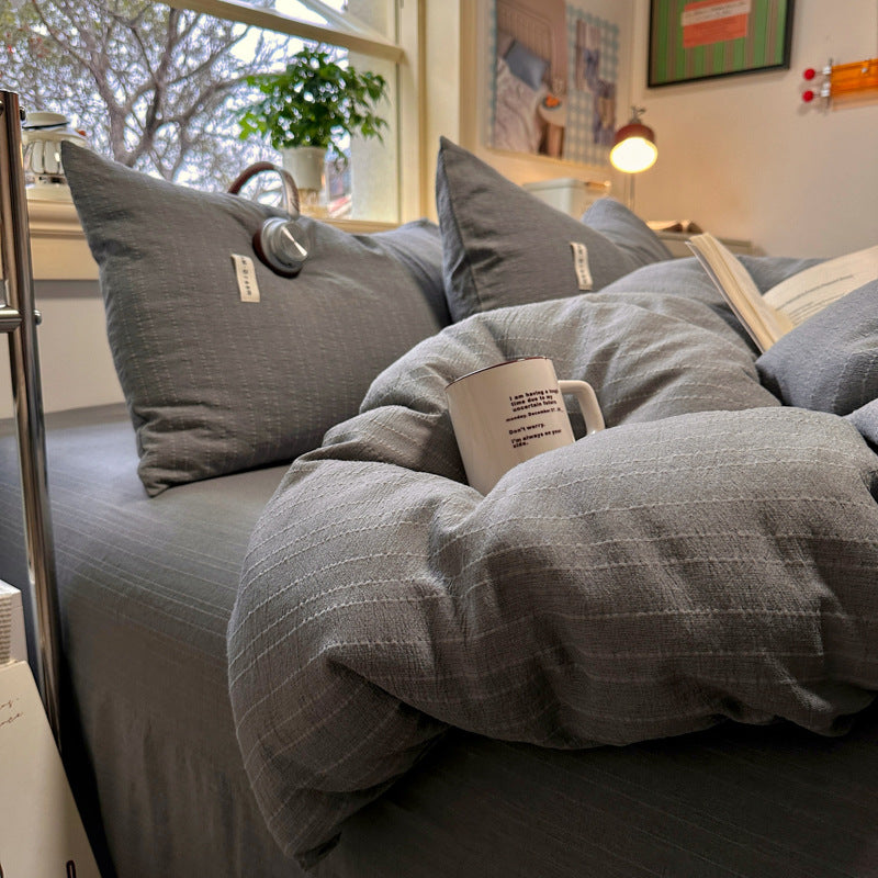 Elegant Textured Bedding Set