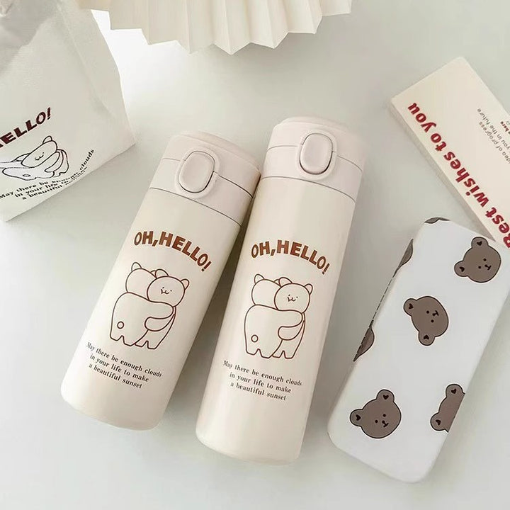 Ladies' insulated bottle with secure pressure cap and cute animal design Stornfield