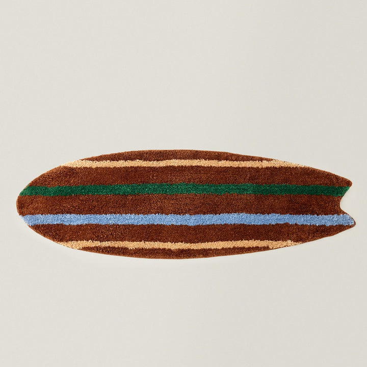 Surfboard-Shaped Decorative Bath Mat Stornfield