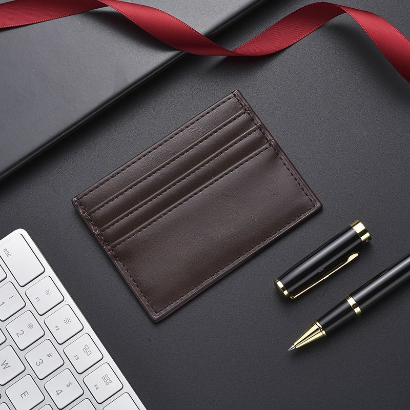 Textured Leather Card Holder Stornfield