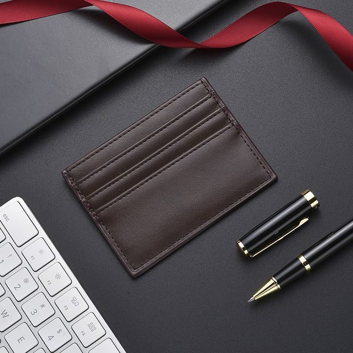 Textured Leather Card Holder Stornfield