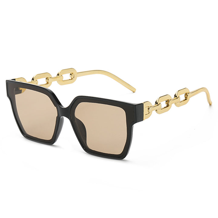 Women Oversized Fashion Sunglasses with Exceptional Chain Design Stornfield