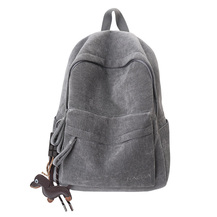 Corduroy Texture Casual School Backpack Stornfield