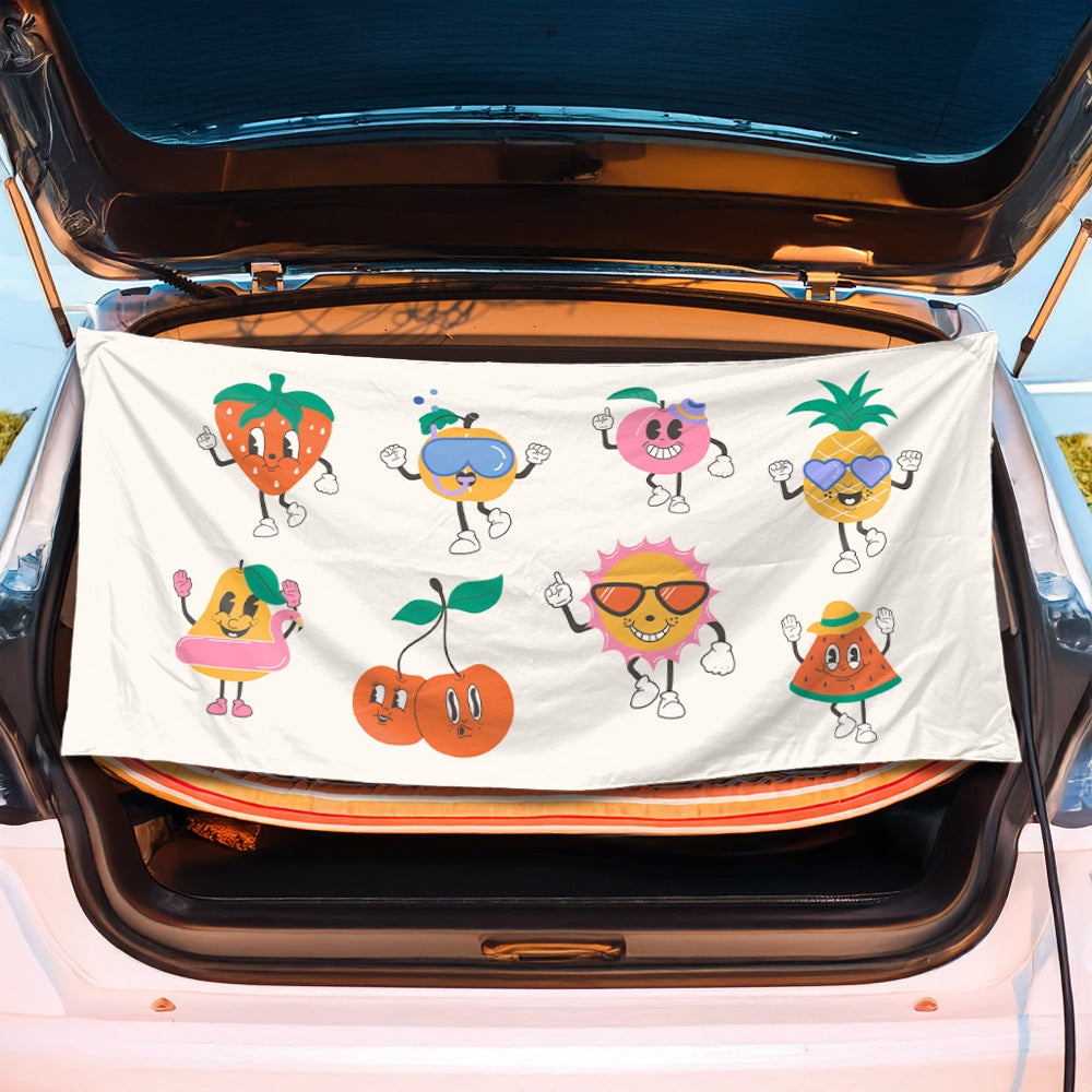 Trunk mat in creative flamingo design Stornfield