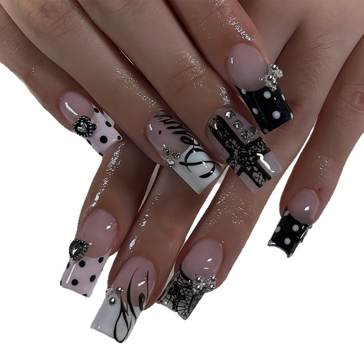 Artificial Nails with Glamorous Accents Stornfield
