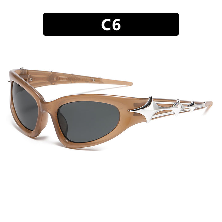 Women futuristic sunglasses with unique star design Stornfield