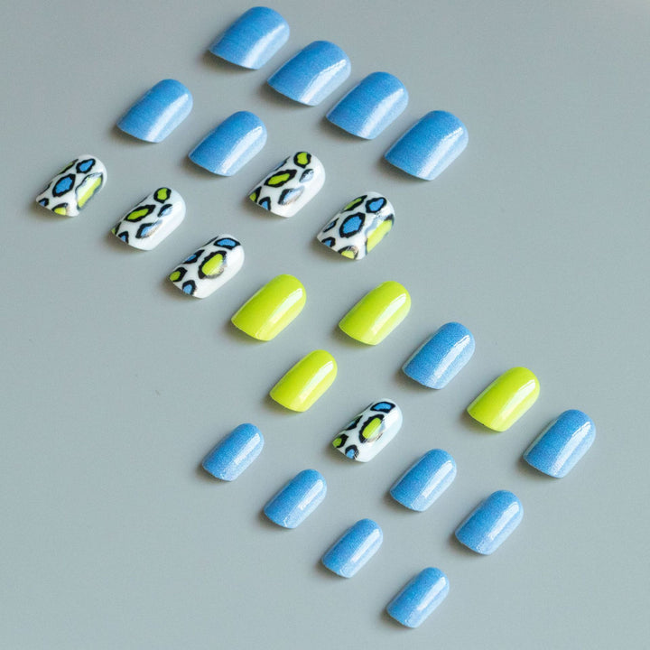 Artistic Leopard Print Nail Set