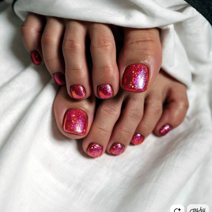 Decorative Glitter Press-On Nail Set Stornfield