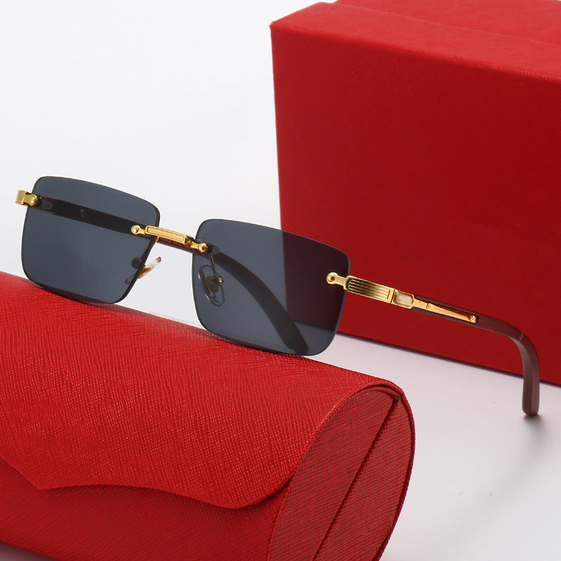 Women's Square Sunglasses with Elegant Metal Accents Stornfield