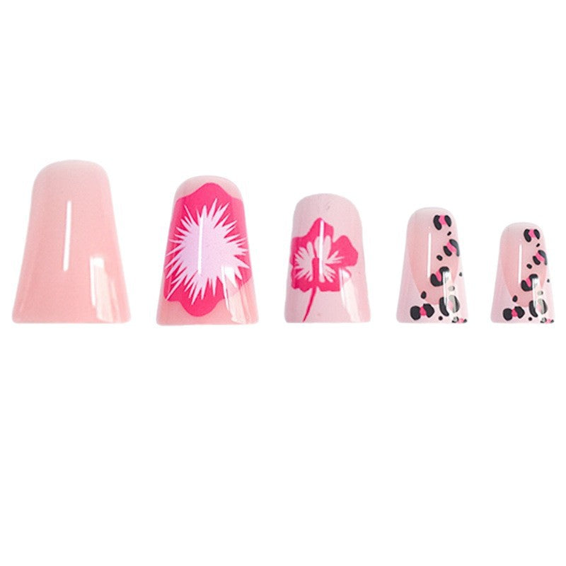 Floral-Decorated Press-On Nail Set Stornfield
