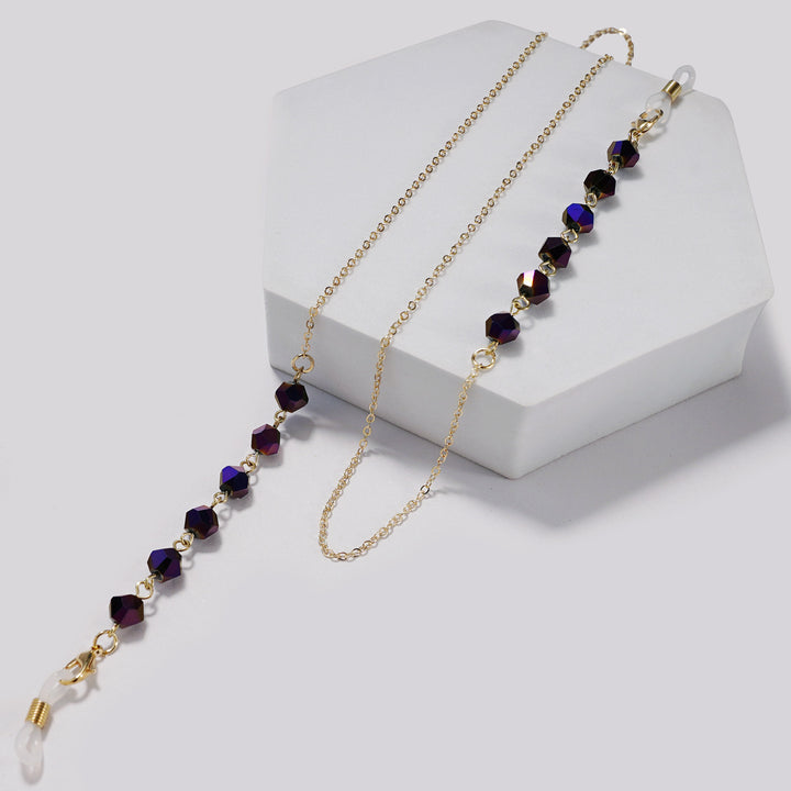 Elegant Crystal-Studded Eyewear Chain Stornfield