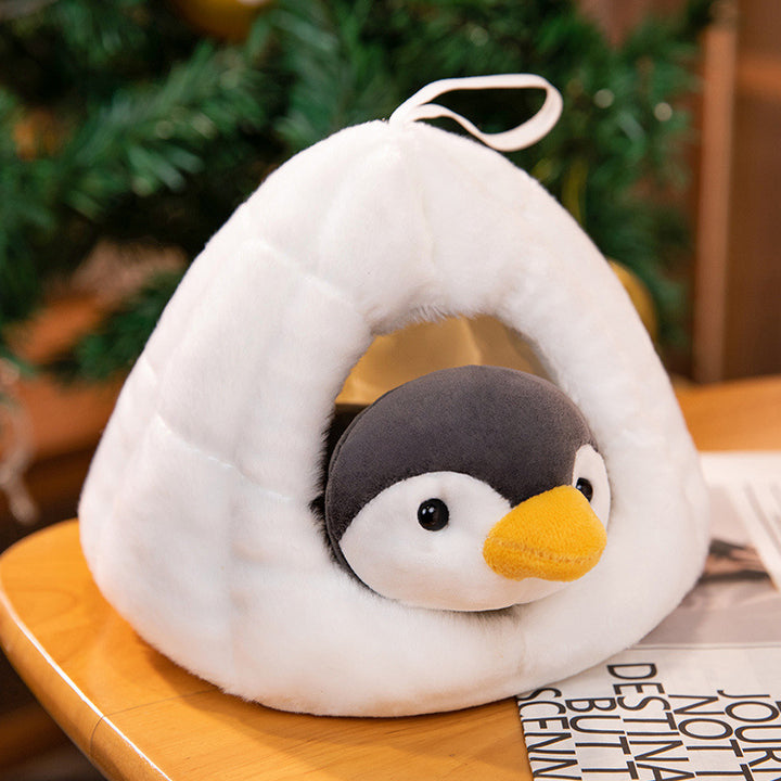 Plush Penguin Cozy Nesting Pet Cave Bed Stornfield