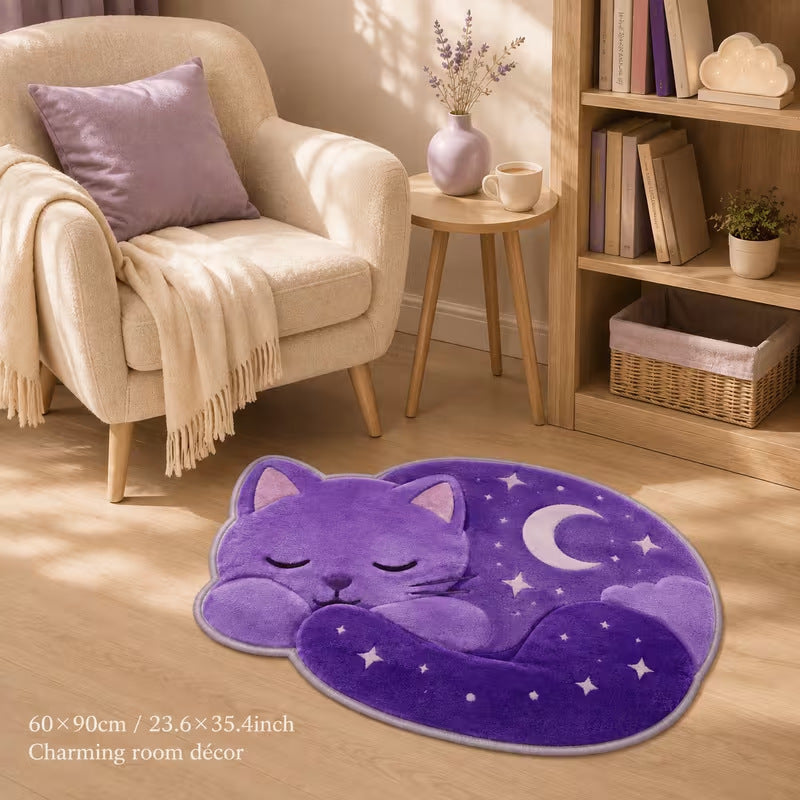 Cat-Themed Soft Bath Mat