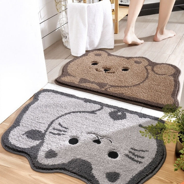 Fun Bear-Shaped Bath Mat