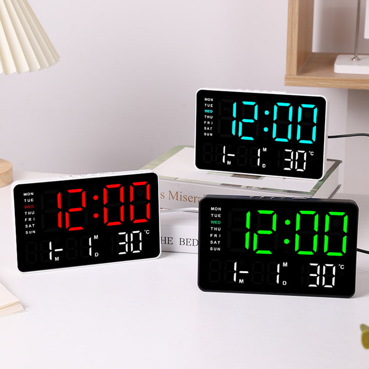 Digital function alarm clock with large LED display Stornfield