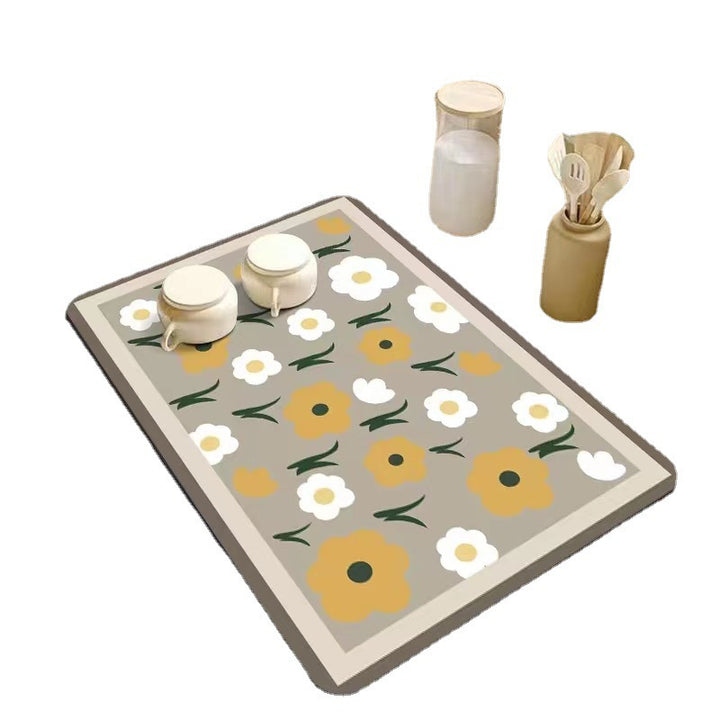Floral Patterns Kitchen Mat Stornfield