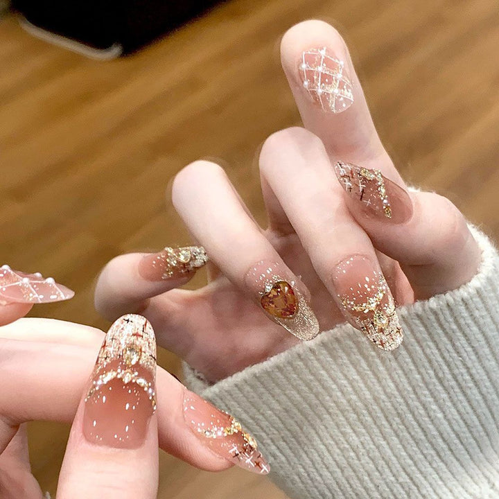 Artistic Decorative Press-On Nail Set Stornfield