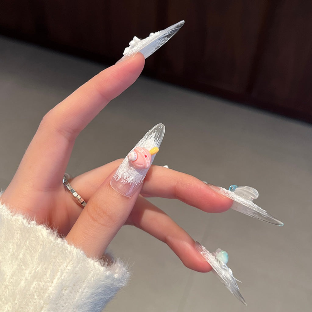 Creative 3D Themed Press-On Nail Art Stornfield