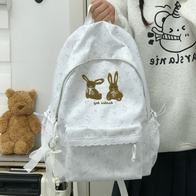 Cute Bunny-Themed Casual Backpack Stornfield