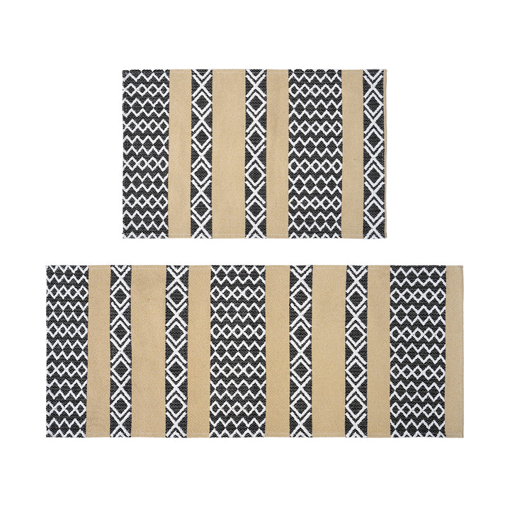 Geometric Pattern Kitchen Runner Mat