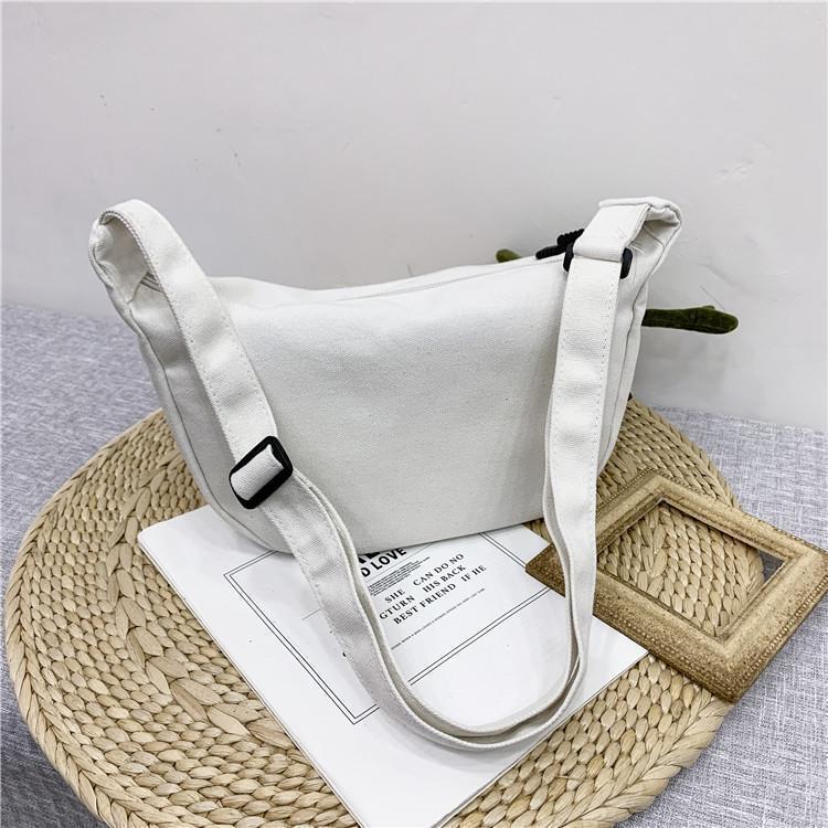 Playful Plush Monkey Charm Crossbody Bag