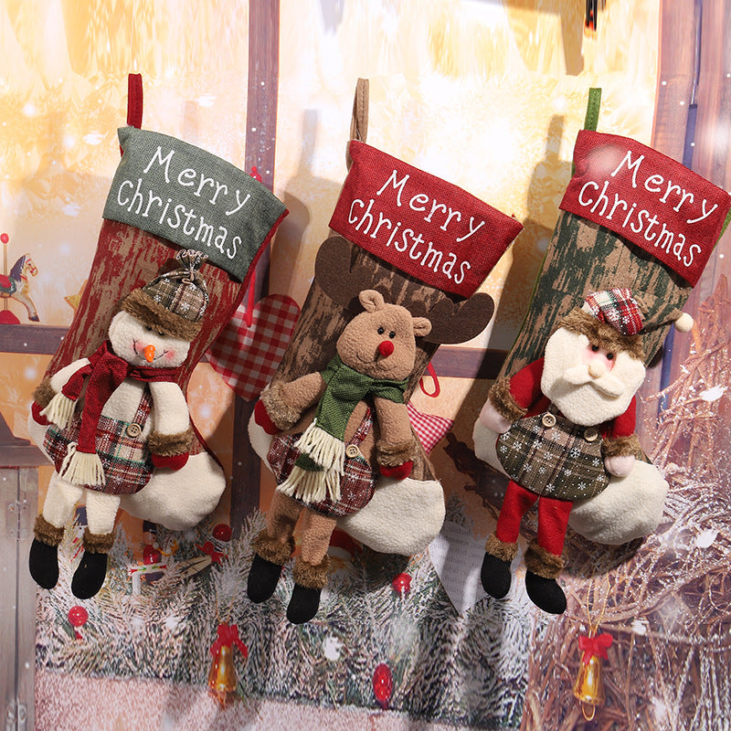 Decorative Christmas stocking in reindeer design Stornfield