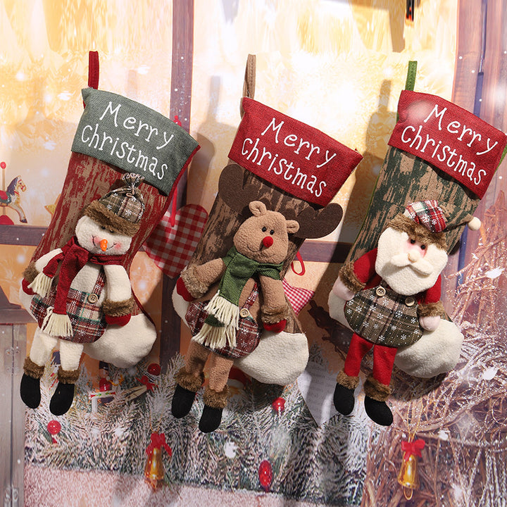 Decorative Christmas stocking in reindeer design Stornfield