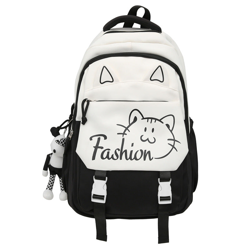 Backpack with Cute Cat Ears and Practical Compartments Stornfield