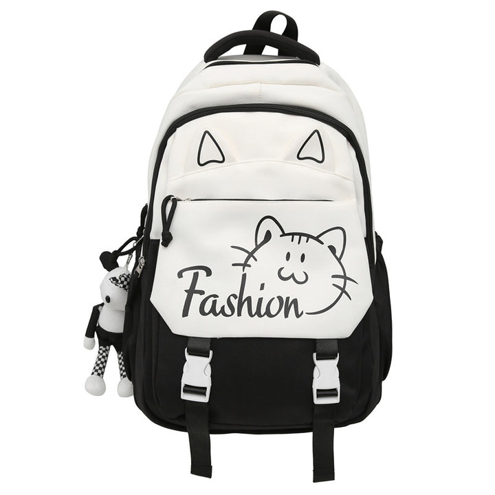 Backpack with Cute Cat Ears and Practical Compartments Stornfield