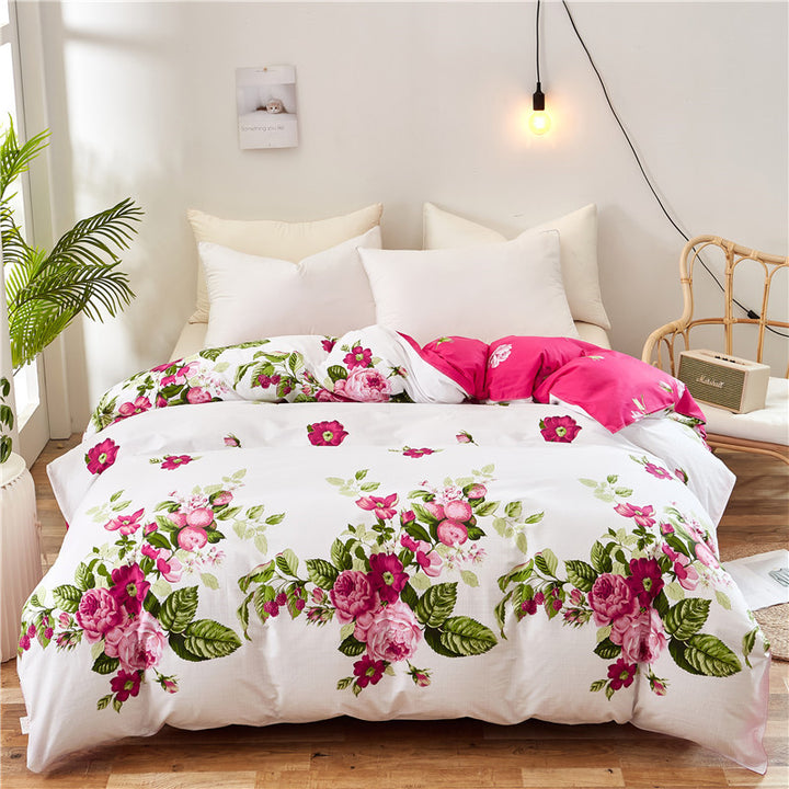 Elegant Floral Patterned Duvet Cover Set