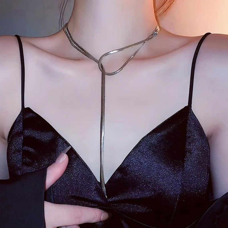 Multilayer Y-necklace made of high-quality metal Stornfield