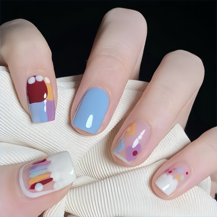 Creative Nail Art Set with Colorful Designs Stornfield