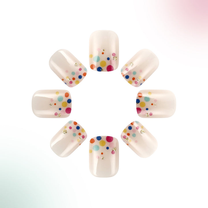 Colorful Dotted Gel Nail Art Set Stornfield