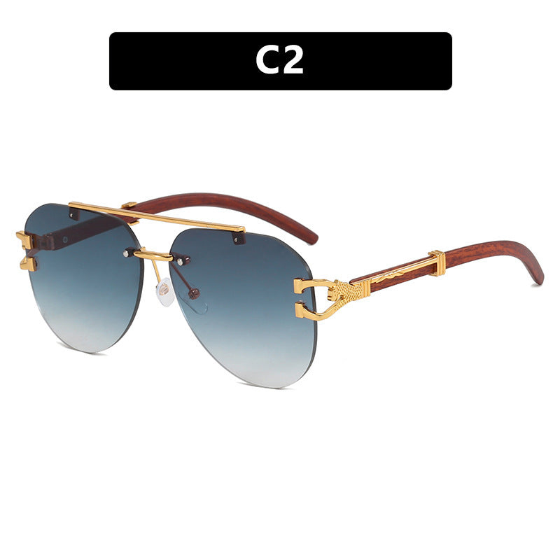 Women's sunglasses with elegant design and wooden accents Stornfield